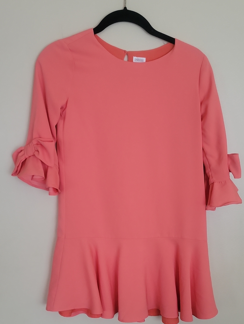 Gymboree Coral Pink Girls Dress with Ruffle Detail